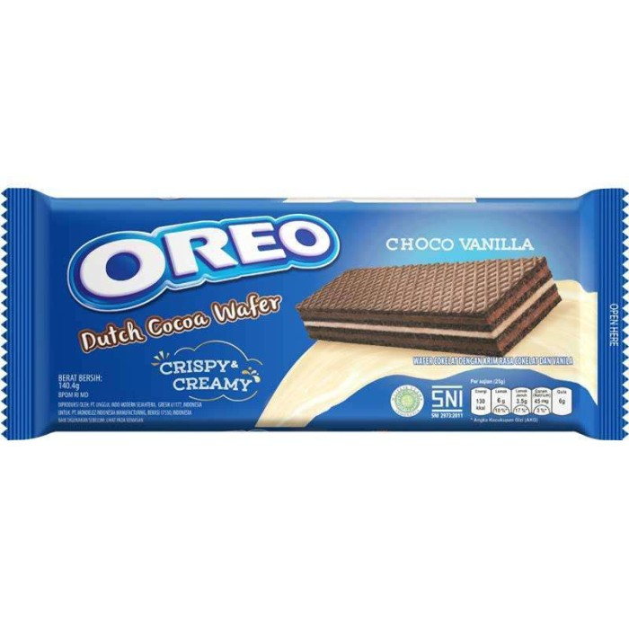 

Oreo Wafer Dutch Cocoa Choco Vanilla 140.4 gram