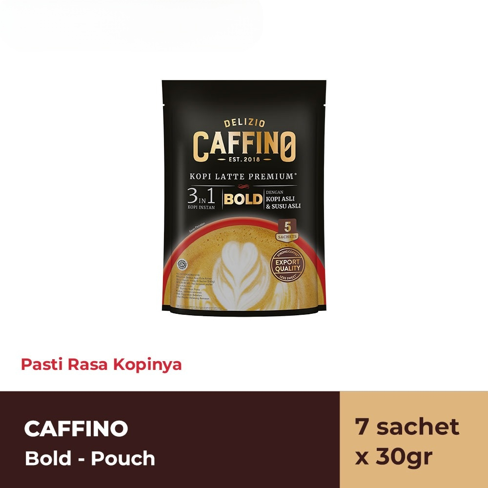 

[150 Gram] Caffino Bold Pouch - Bubuk Kopi Instan 5 Sachet x 30 gr