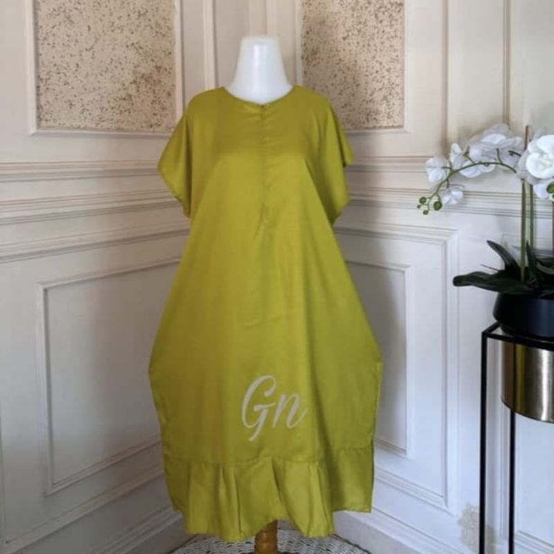 Daster Ruffle Busui /Daster Polos Ruffle Busui/Daster Busui Rayon Polos