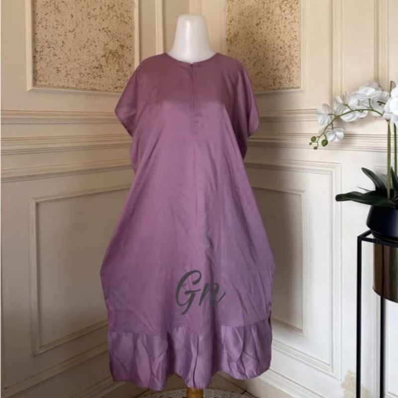 Daster Ruffle Busui /Daster Polos Ruffle Busui/Daster Busui Rayon Polos