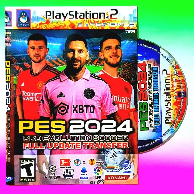 KASET GAME PS2 SONY PLAYSTATION2 -PES 2024 FULL UPDATE TRANSFER TERBARU