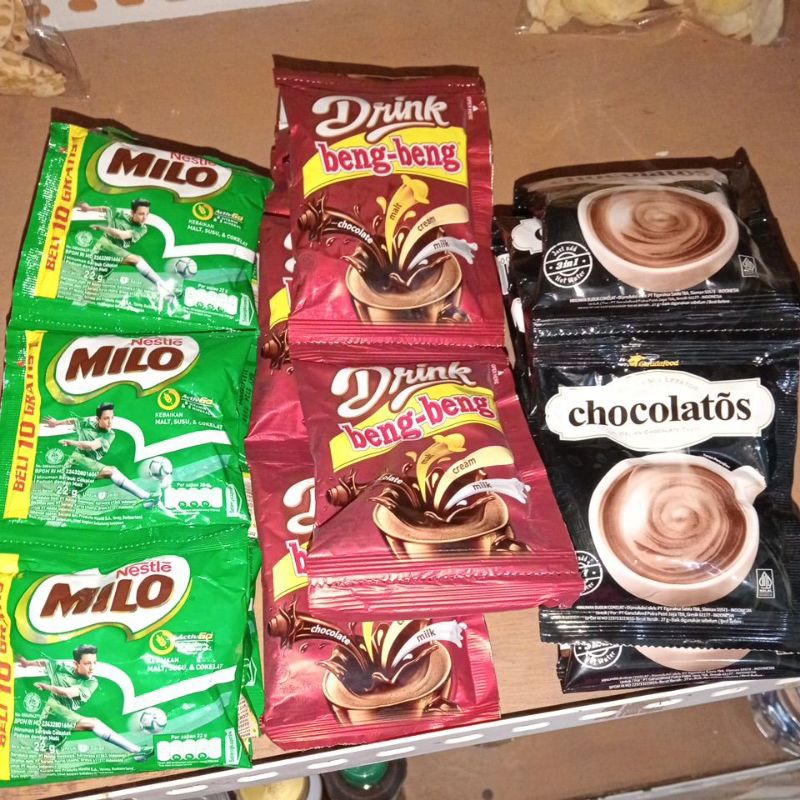 

MILO/BENG-BENG/CHOCOLATOS 1 Renceng