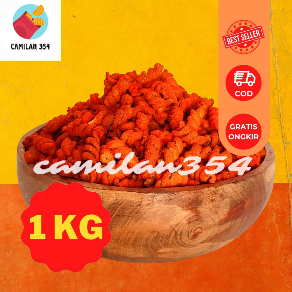 

[KILOAN] Makaroni Spiral Pedas Manis - 1kg / Macaroni Makroni Fusili Plintir Ulir