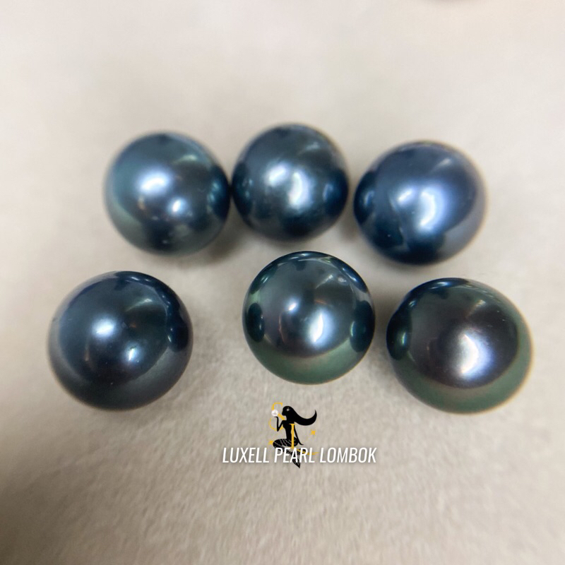 butiran mutiara air laut dark grey| Tahitian pearls | Mutiara Hitam Tahiti