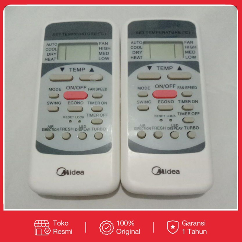 REMOT/REMOTE AC MIDEA/DAST/DENPOO R51M/E || Remote Remot Ac Midea ORIGINAL