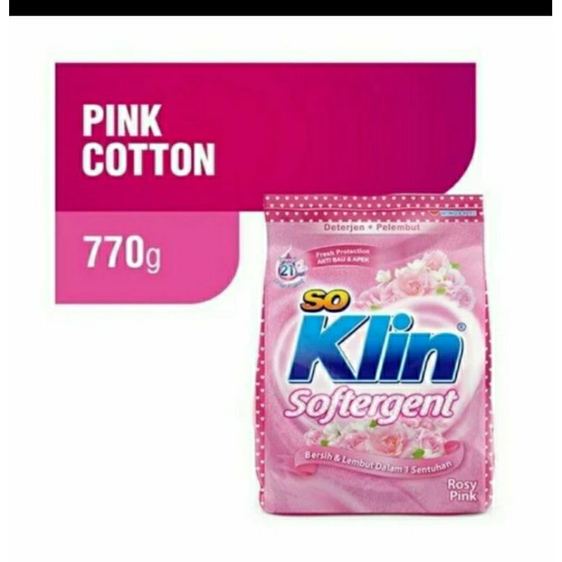 SOKLIN SOFTERGENT PINK COTTON 770 Gram