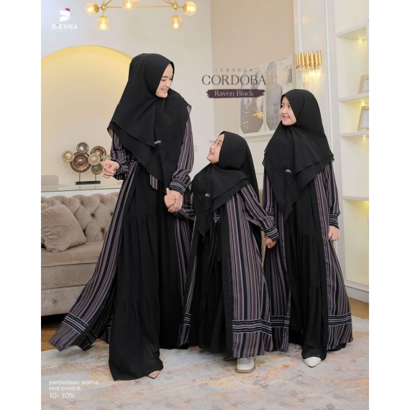 Baju Couple Sarimbit Keluarga Cordoba Ori By Dienna KHUSUS DP PO Gamis ibu Anak Kemeja Ayah