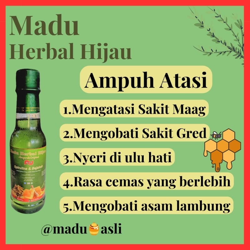 OBAT MAAG ASAM LAMBUNG MAGH GERD PALING AMPUH TOP MAGH MADU HIJAU UNTUK ASAM LAMBUNG TONGGI