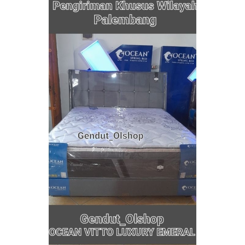 (Khusus Wilayah Palembang) SpringBed OCEAN Vitto Luxury EMERAL Garansi Per 15tahun ORI Palembang