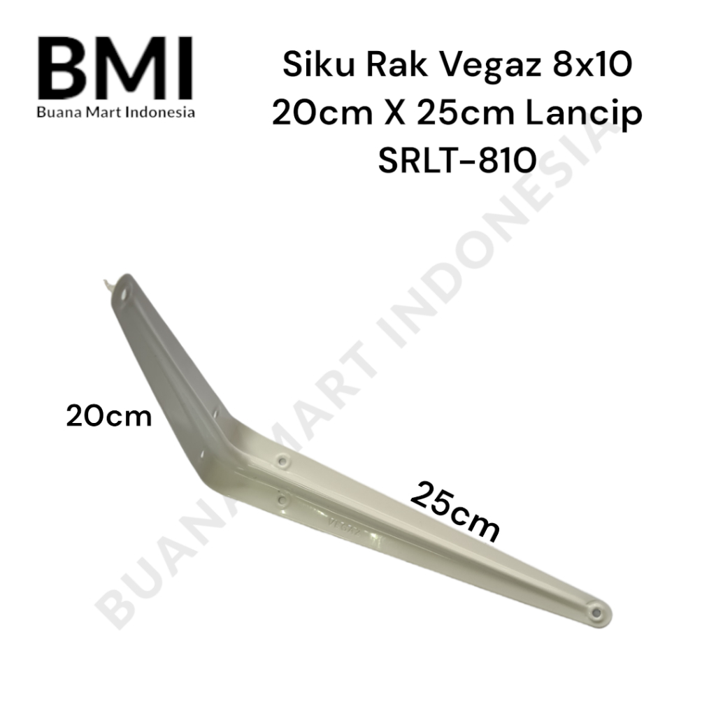 Siku Rak Vegaz Lancip 20cm X 25cm | Siku Bracket Dinding 8x10 | (1PC)