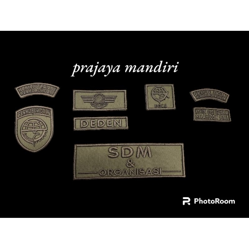 BORDIR TIMBUL | KEMENTRIAN PERHUBUNGAN | COSTUM BORDIR TIMBUL