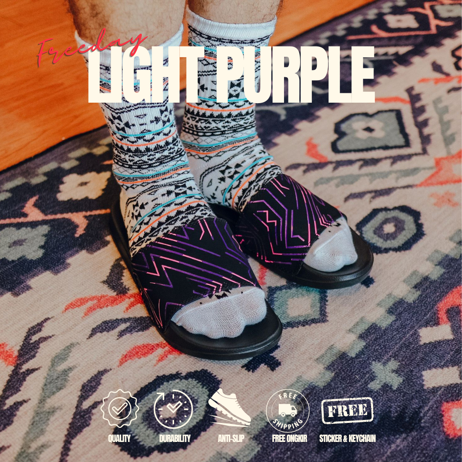 FREEDAY SANDAL SLIDES LIGHT PURPLE