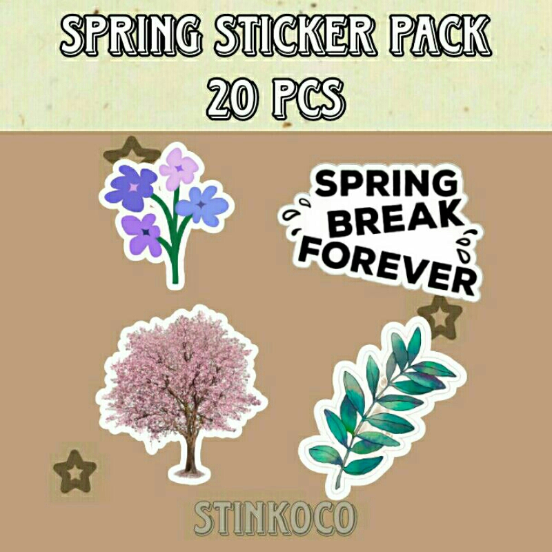 

[20PCS] STICKER SPRING ISI 20 STICKER