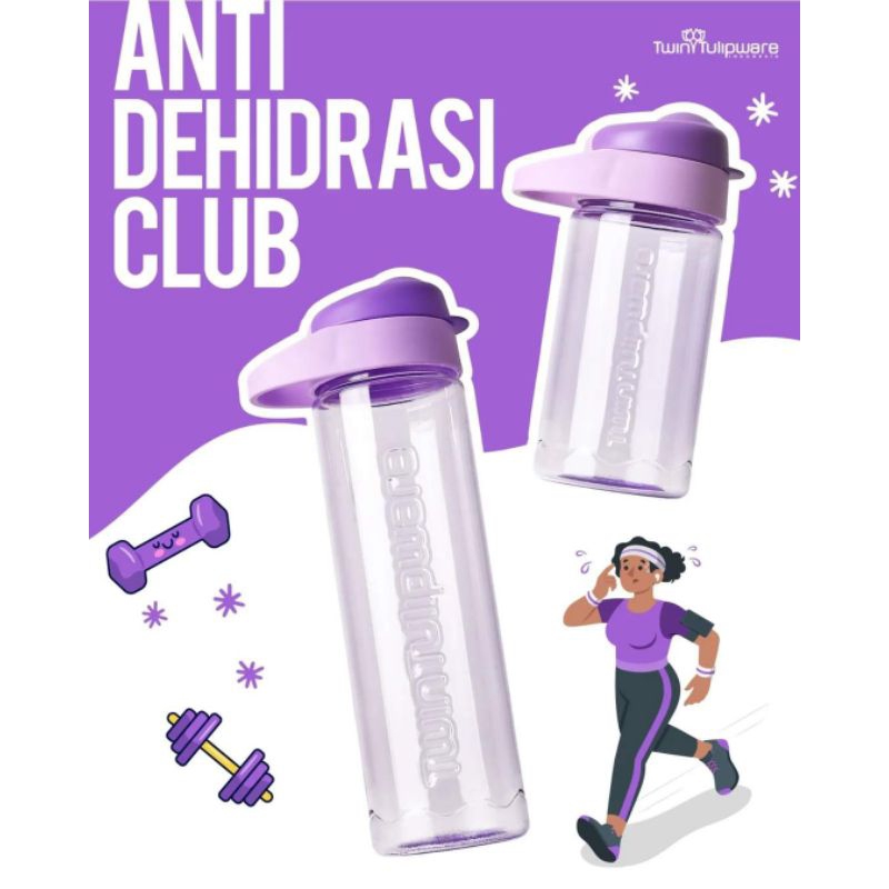 Twin Tulipware Mini Multi Bottle | Botol Infuser | Botol Aman | Botol Minum | Botol Anti Bakteri | B