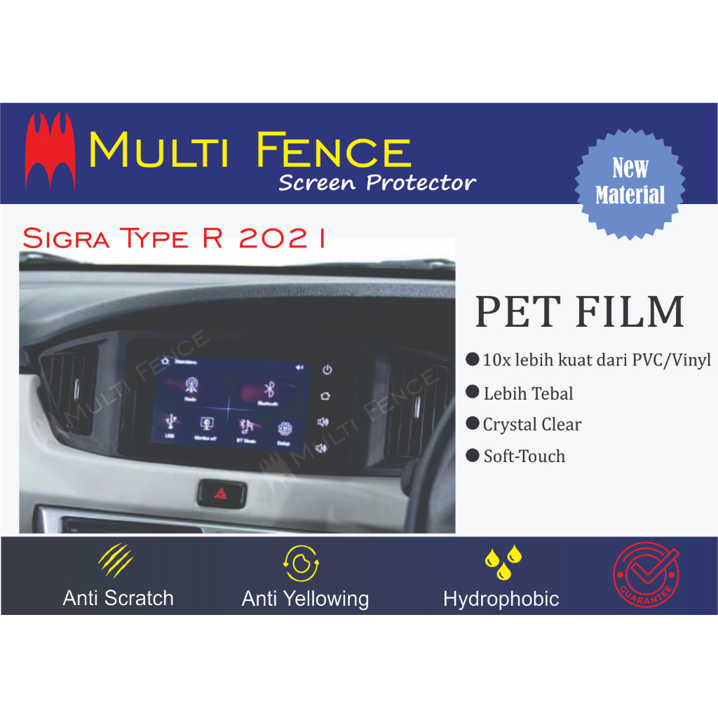 Screen Guard Head Unit Sigra R 2021