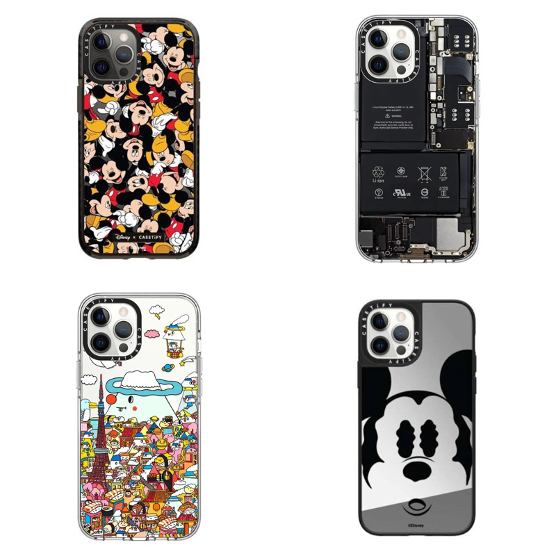 [LIKE NEW] Authentic Casetify Iphone 12 Pro Max Disney Mickey Mouse Medley Black Hitam Best Seller R