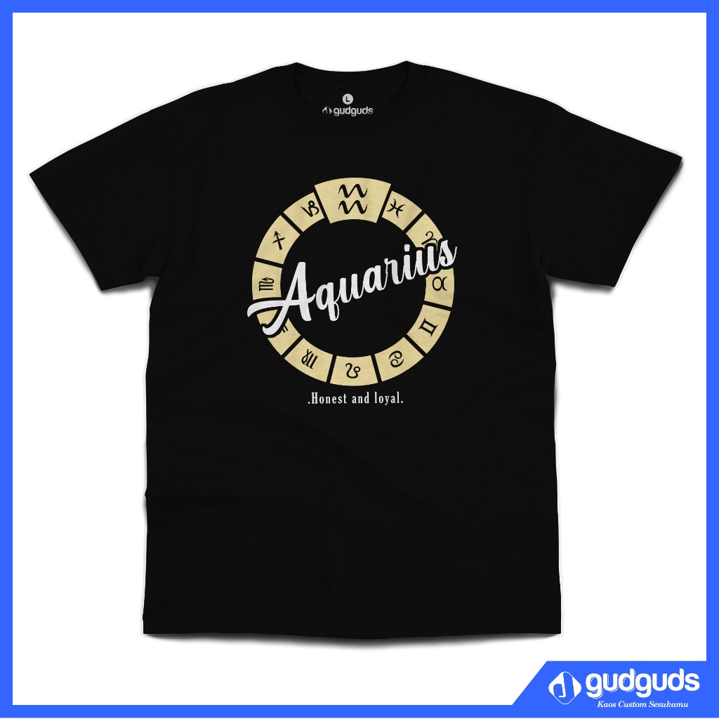 Kaos Zodiak Ring Aquarius - gudguds Tshirt
