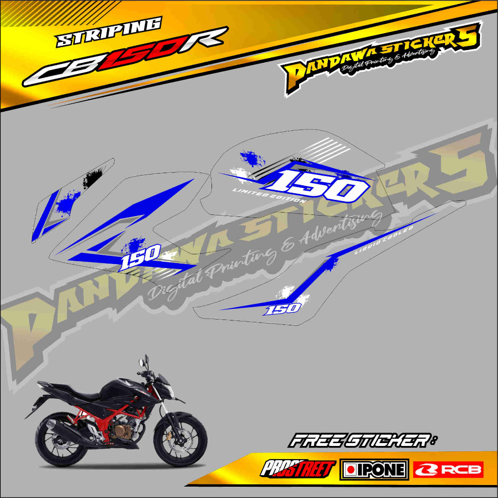 STRIPING VARIASI HONDA CB 150 R / STICKER LIST VARIASI HONDA CB 150 R
