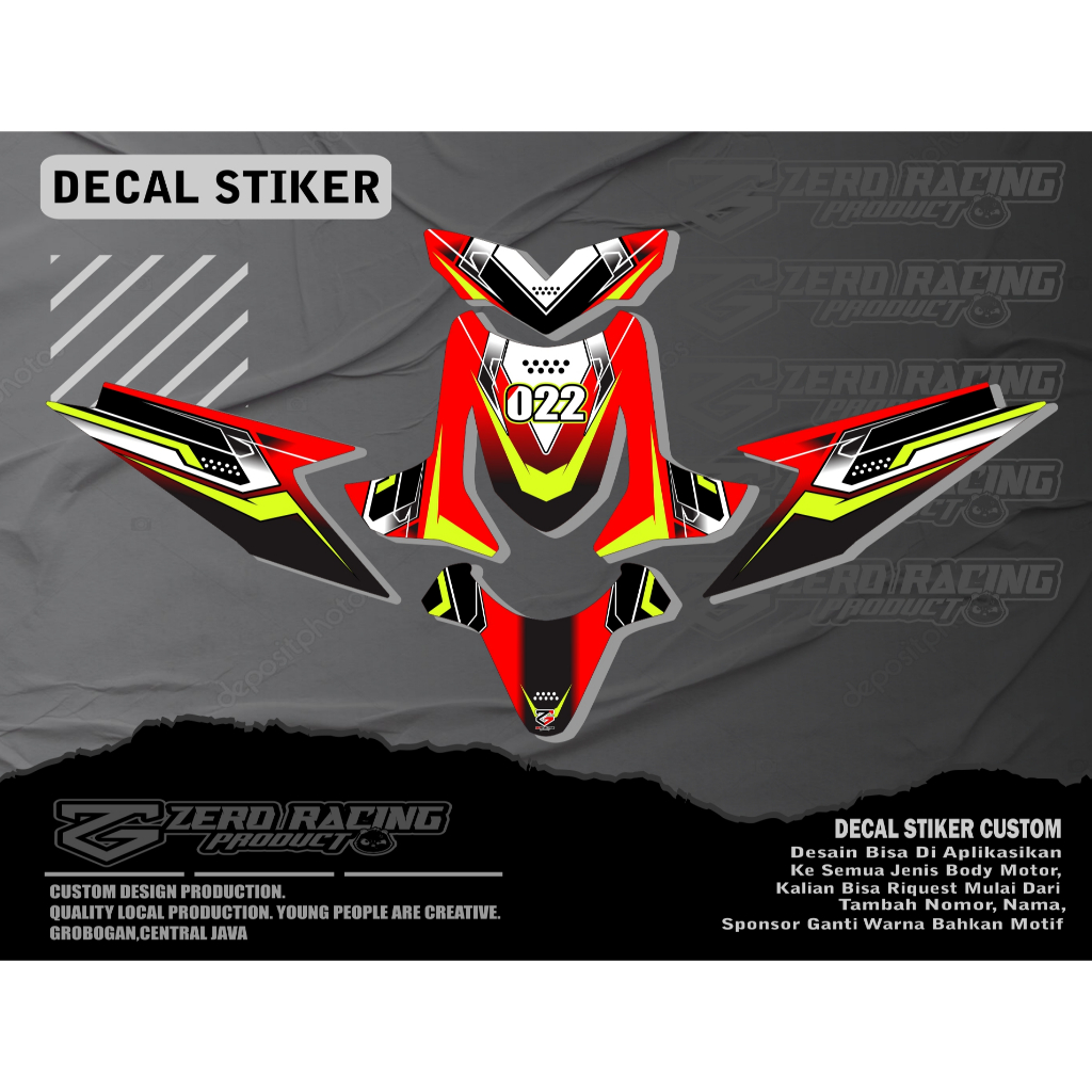 Decal beat karbu road race free custom design