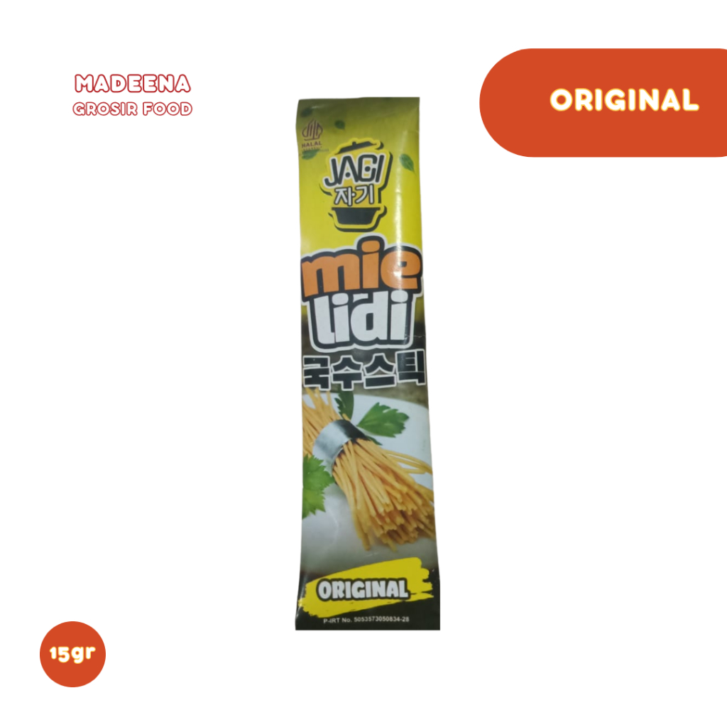 

Jagi Mie Lidi Rasa Original Non MSG 15gr Mie Lidi Non Msg Mie Lidi Enak Mie Lidi Asin Gurih