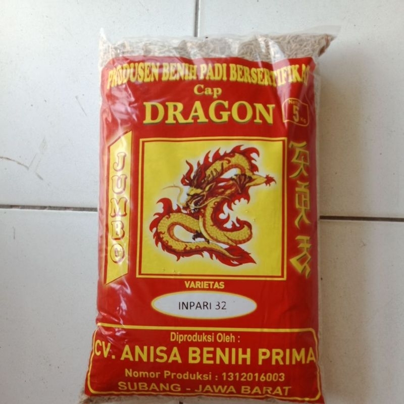 RB Benih padi Inpari 32 Jumbo Bersertifikat Label ungu kemasan 5kg