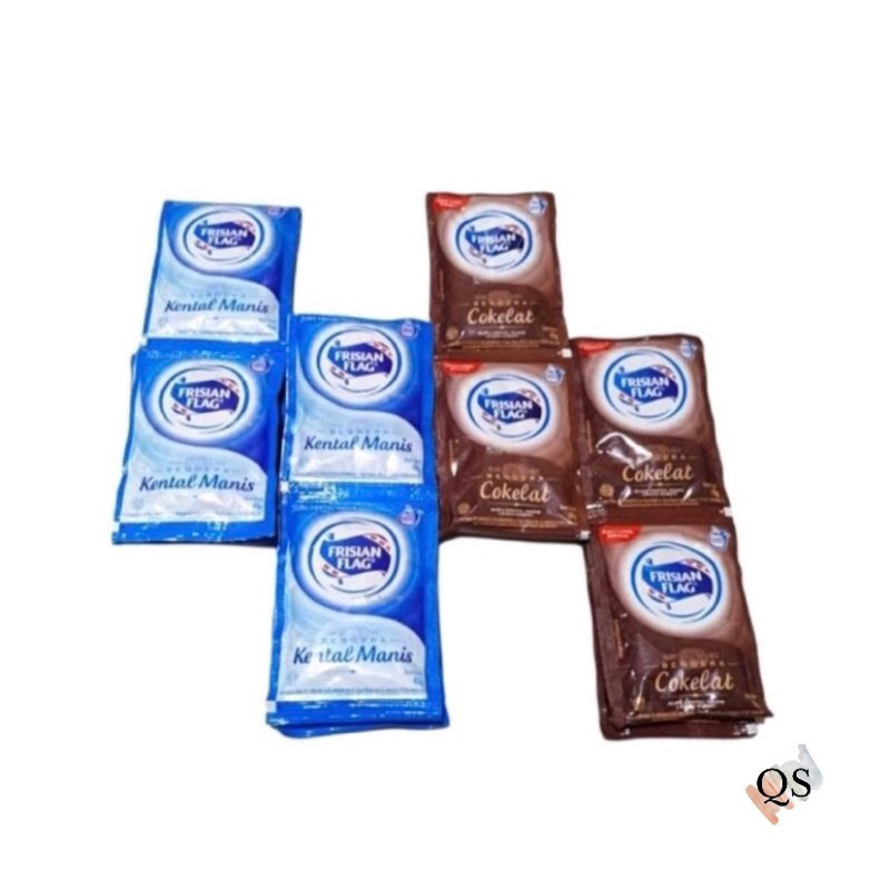 

Susu Frisian Flag Kental Manis dan Coklat 40g 1 Pack 6 Sachet