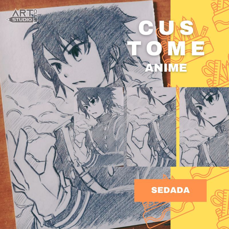 

(Custom) gambar anime sedada A5/A4/A3 Gratis Packing