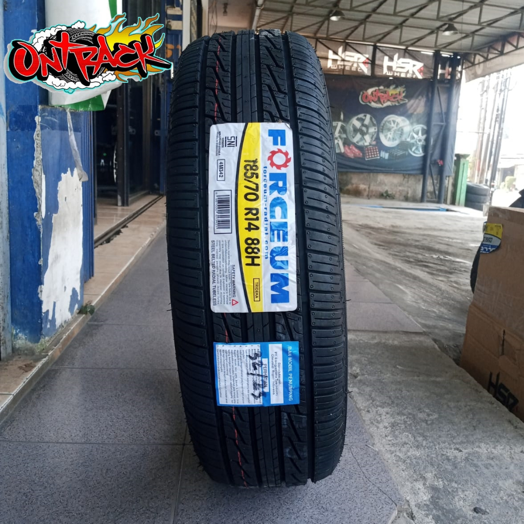 Ban Merek FORCEUM 185/70 R14 Ban Mobil Tipe TRIDEKA 185 70 Ring 14 Tubeless - Gratis Pasang