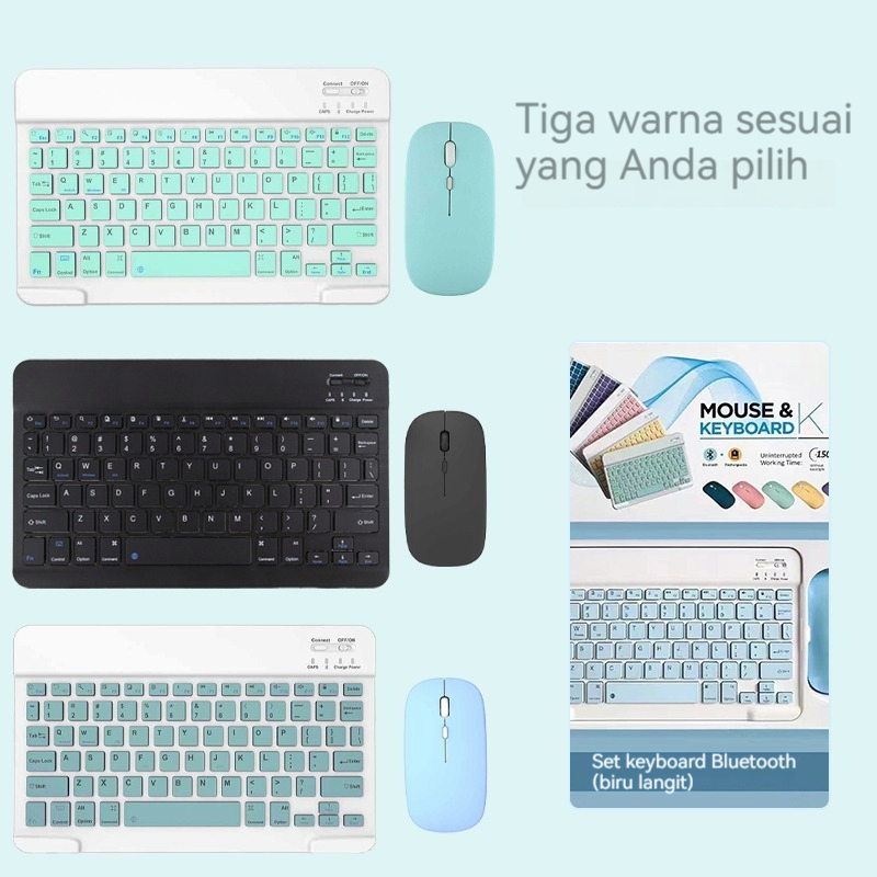 1cHt3ni1e 10 3 in Hp IOS Android Keyboard Mouse PC Portable Set Tablet Wireless Bluetooth