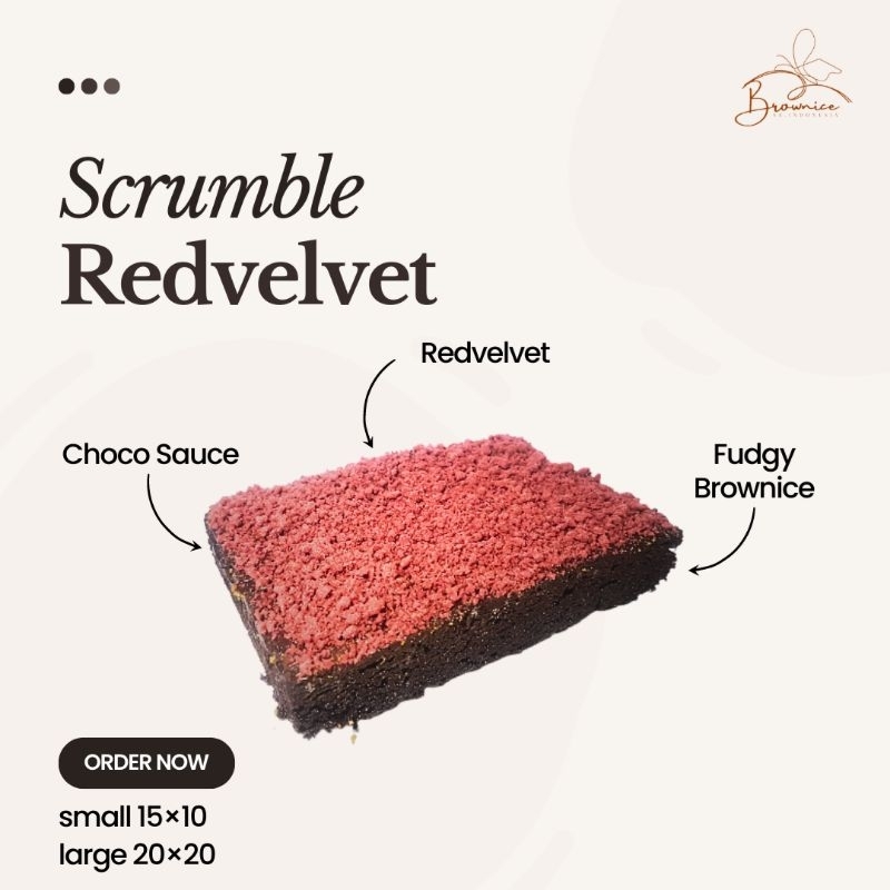 

Fudgy Brownice Scrumble Redvelvet