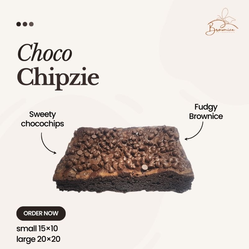 

Fudgy Brownice Choco Chipzie