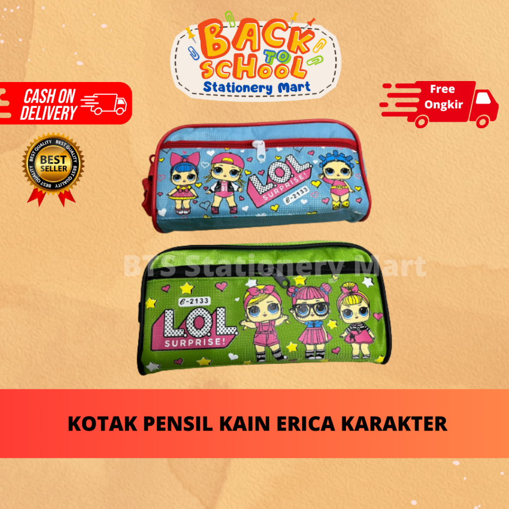 

(BTS) KOTAK PENSIL KAIN ERICA KARAKTER