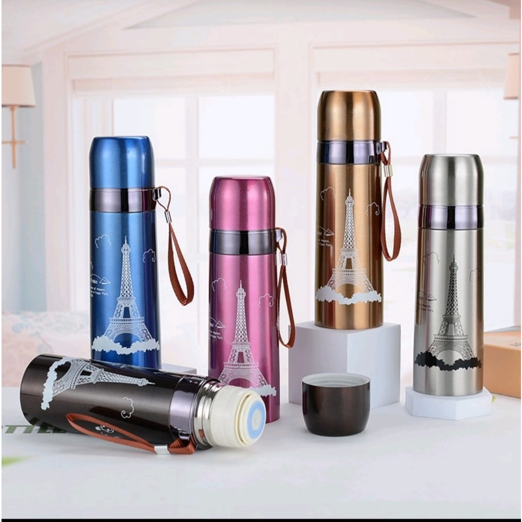 TERBARU Thermos/Termos Kecil Paris 500ml Thermos Air Stainless Thermos M