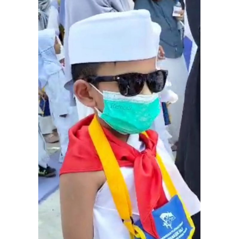 SLAYER POLOS SEGI 3/PENGENAL ANAK TK MANASIK HAJI/KONCER POLOS/TOPI KOKI/SLAYER CHEF/TUTUP KEPALA/SL