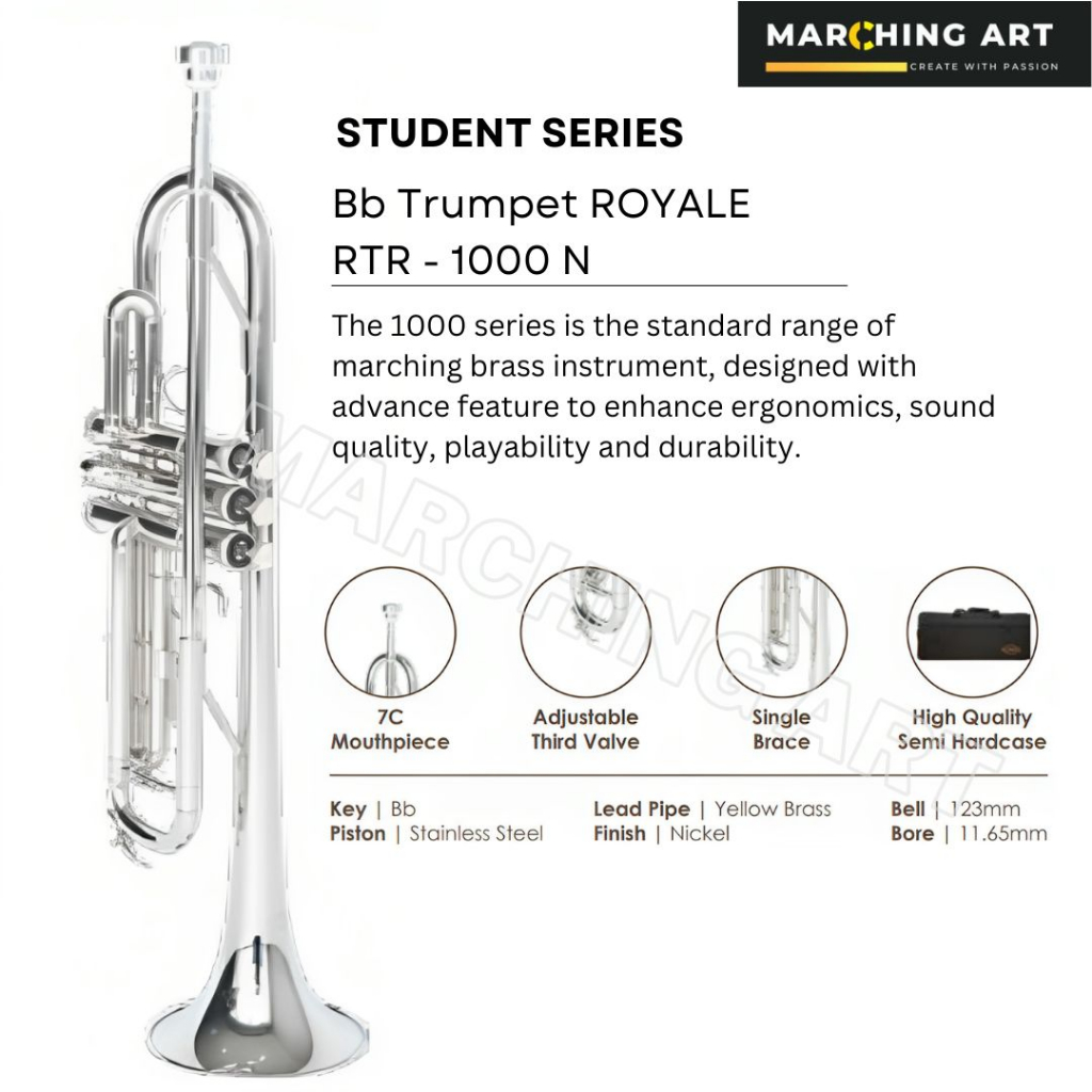 Bb Trumpet ROYALE | RTR - 1000 N