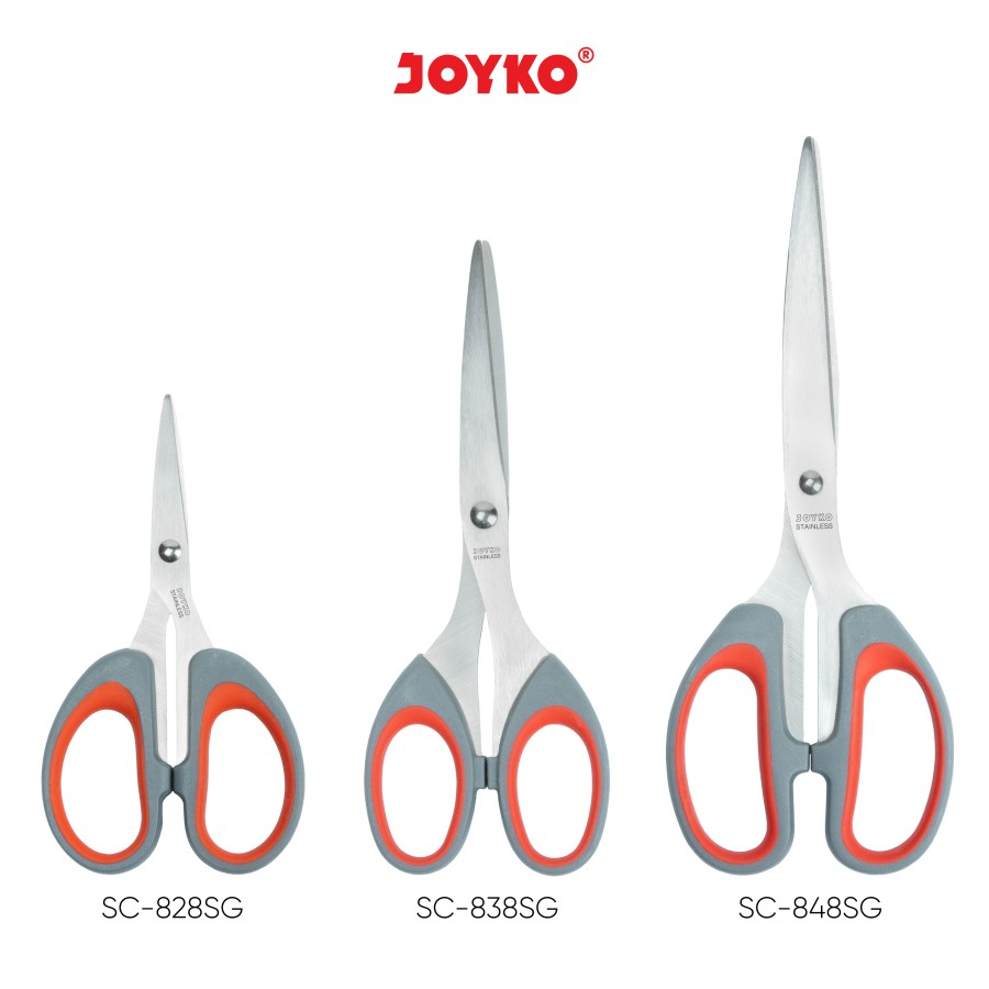 

Gunting Scissors Soft Grip Joyko SC-828SG~848SG - SC-838SG