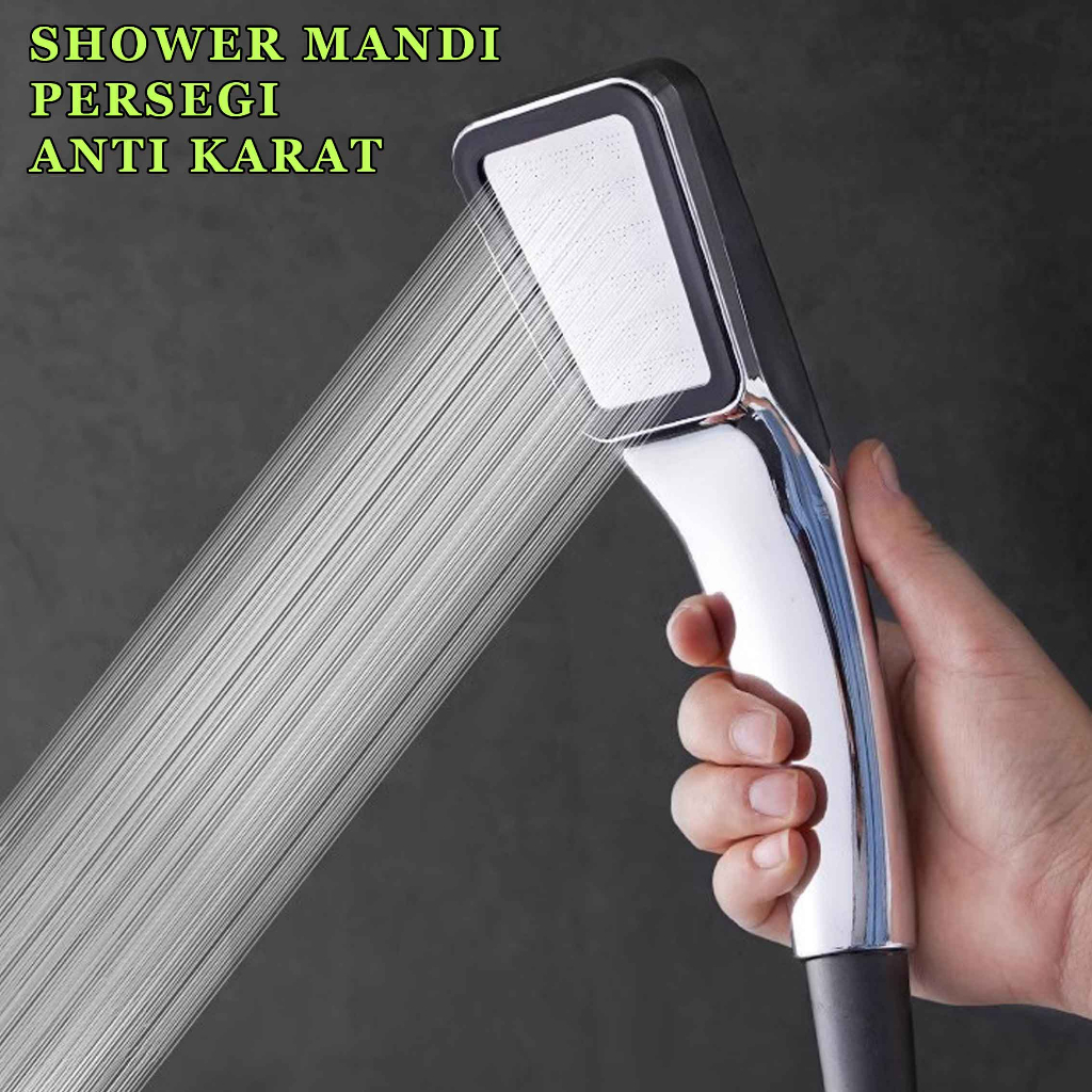Shower Mandi Persegi / Kepala Shower Stainless / Shower Kamar Mandi