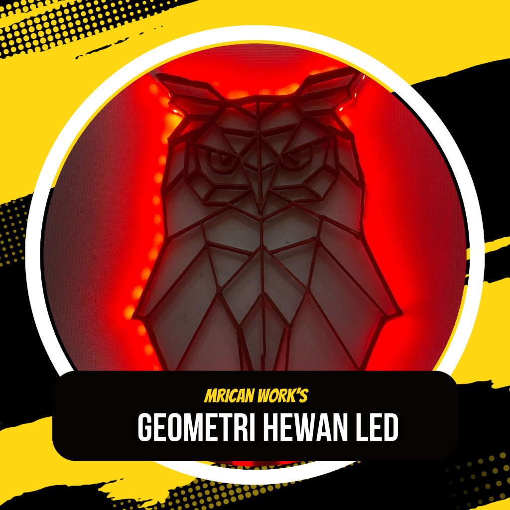 GEOMETRI HEWAN LED AESTHETIC