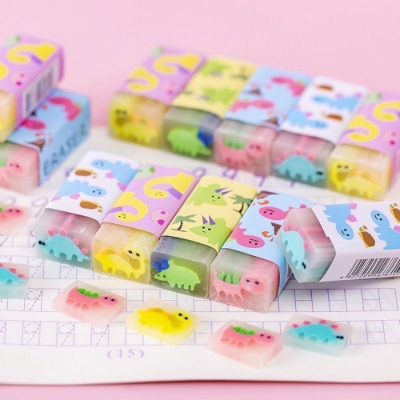 

Eraser Penghapus untuk Anak gambar Dinosaur / Bunga / Buah lucu