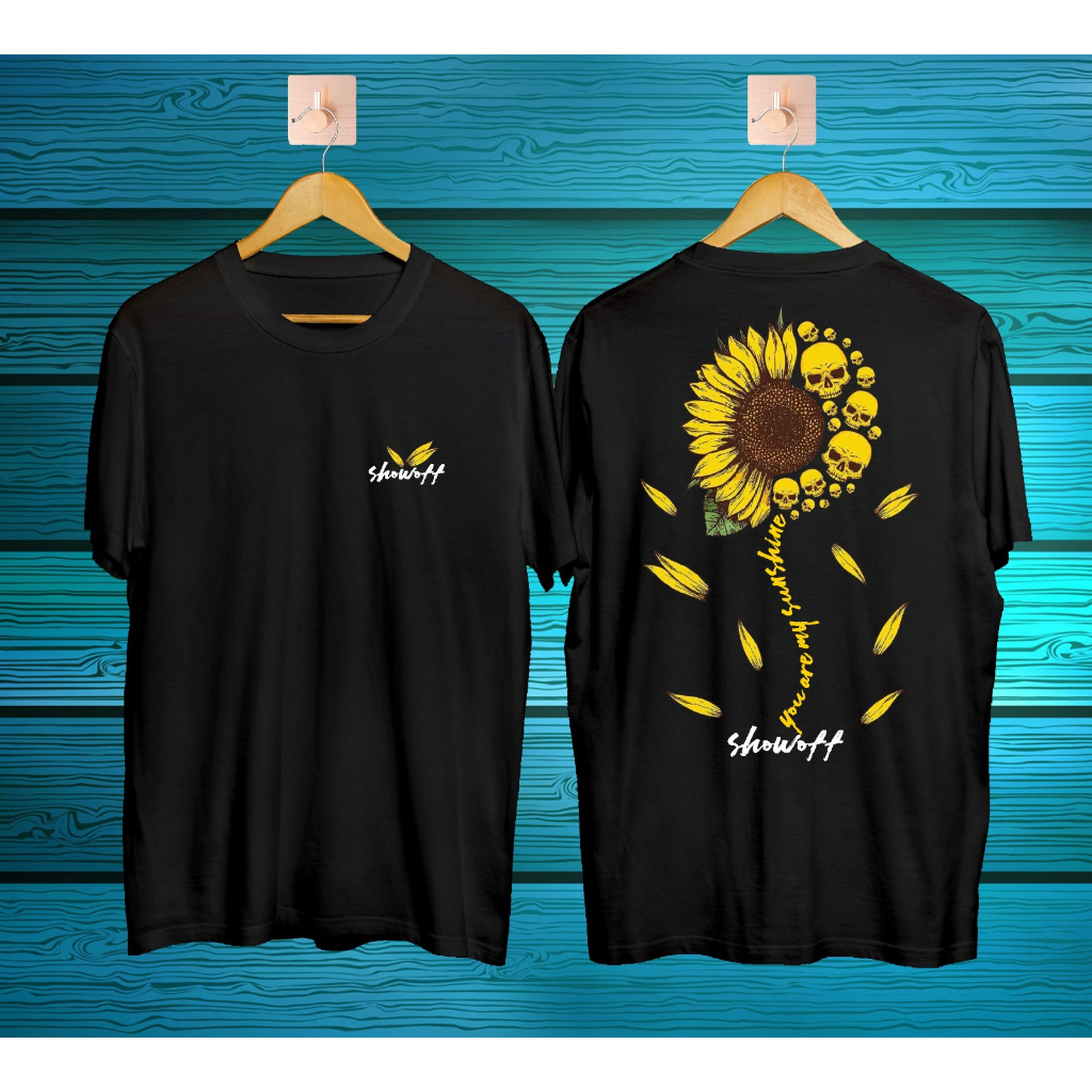 baju kaos pria / baju kaos mawar tengkorak / baju kaos kartun / baju kaos terbaru / t-shirt pria / b