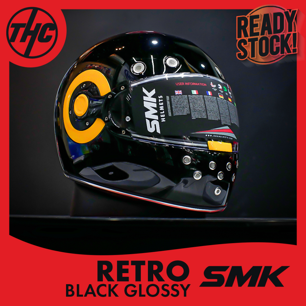 HELM SMK RETRO FULL FACE VINTAGE HELMET SMK