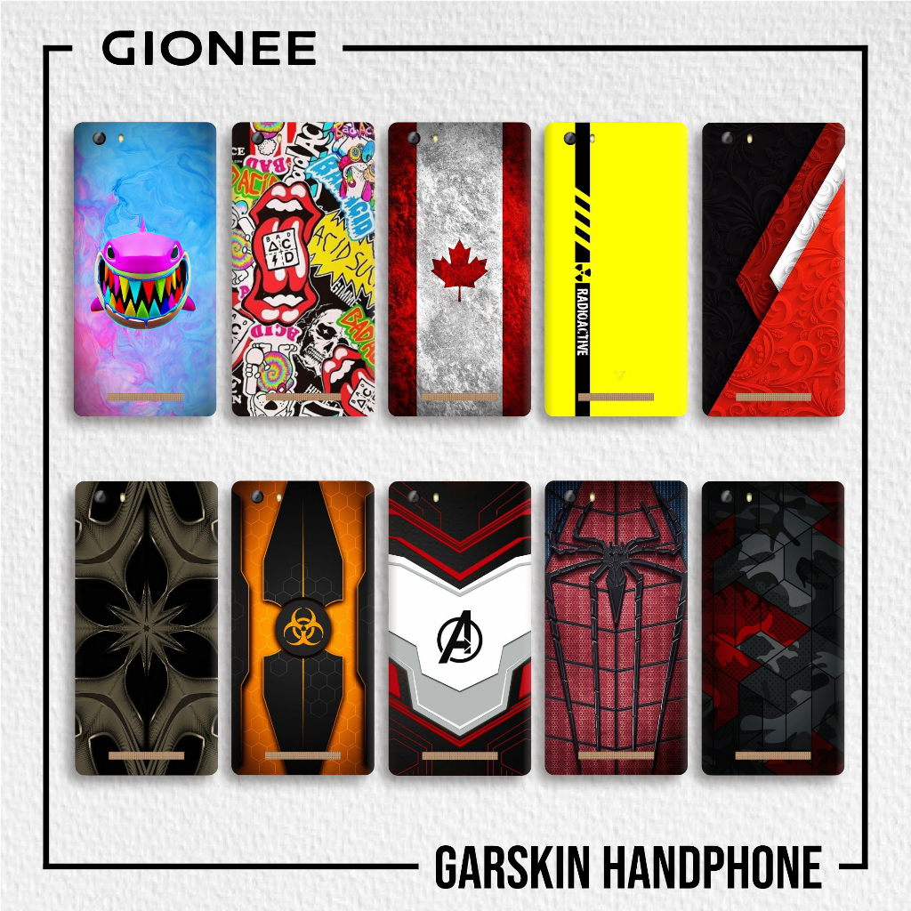 Gionee M6 Lite  - Stiker Handphone Free Desain Sendiri | Anti Gores & Premium