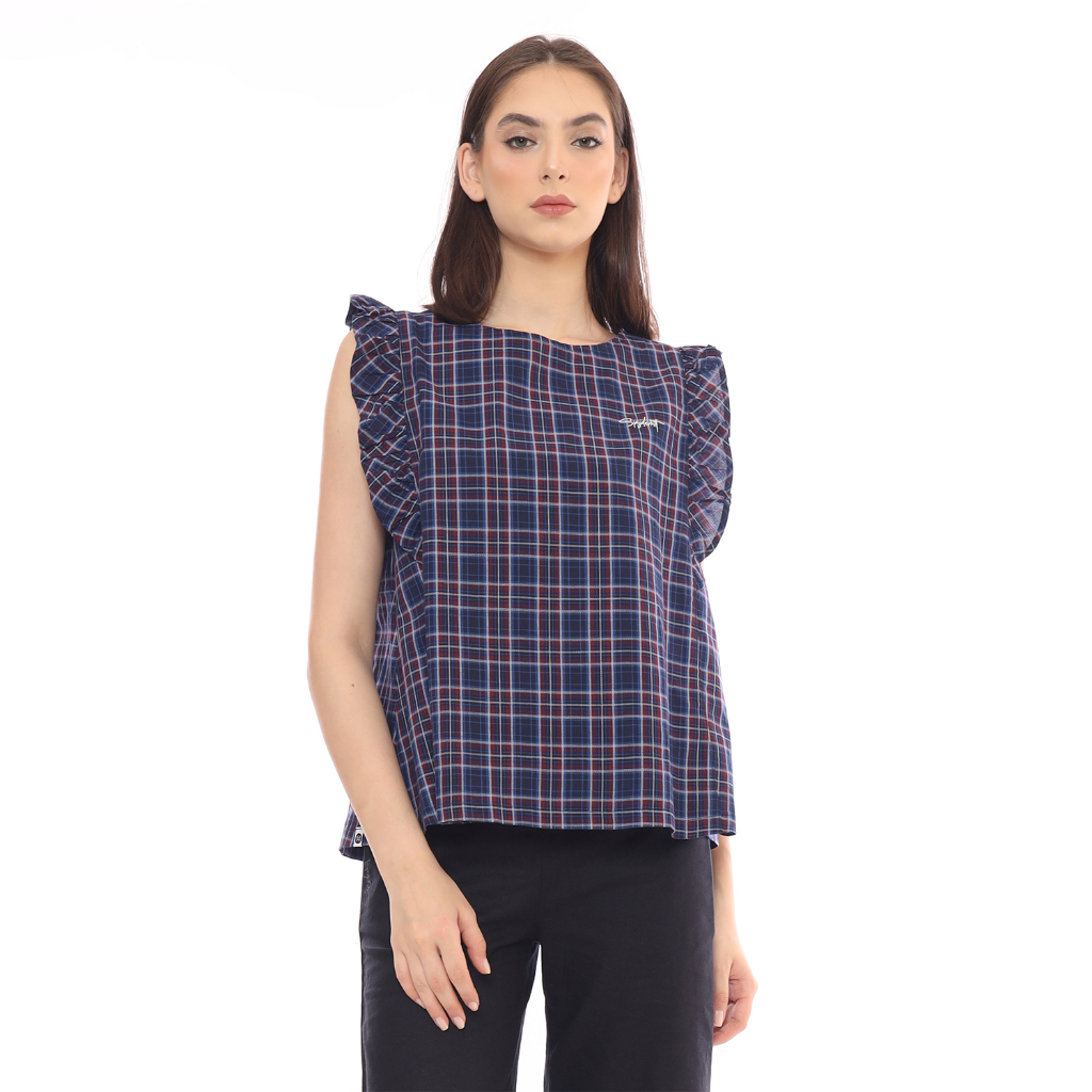 Spyderbilt Kemeja Lengan Pendek Wanita Poppy Planet Surf