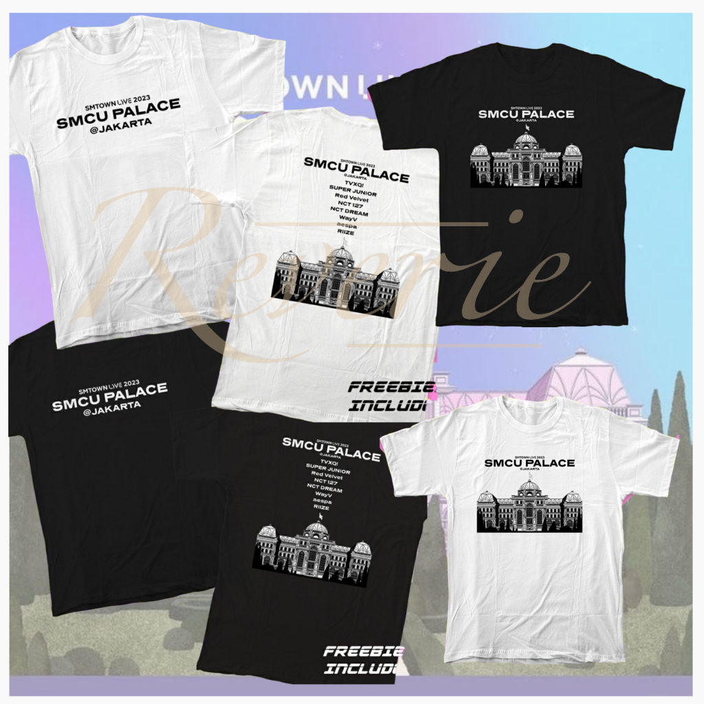 TSHIRT KAOS SMCU PALACE LIVE @JAKARTA SMTOWN2023 BAJU KONSER KPOP NCT127 NCT DREAM RED VELVET AESPA 