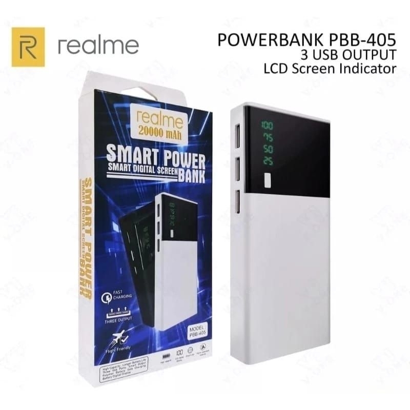 TERPOPULER! POWERBANK PBB-405 REALME 20000MAH