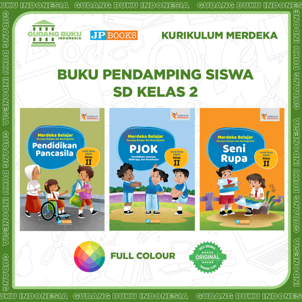 Buku Siswa Pendamping Sekolah JP Books Kurmer SD Kelas 2 - Kurikulum Merdeka (Penerbit JP BOOKS)