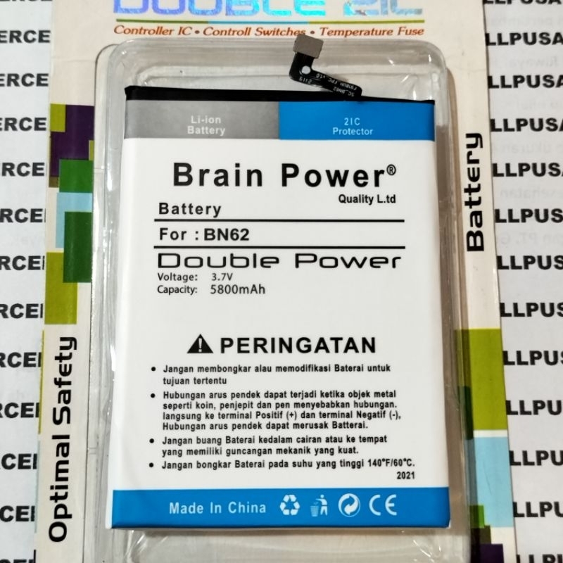 BATRE BATTERY BATERAI XIAOMI BN62 BN-62 BN 62 XIAOMI REDMI 9T DOUBLE POWER