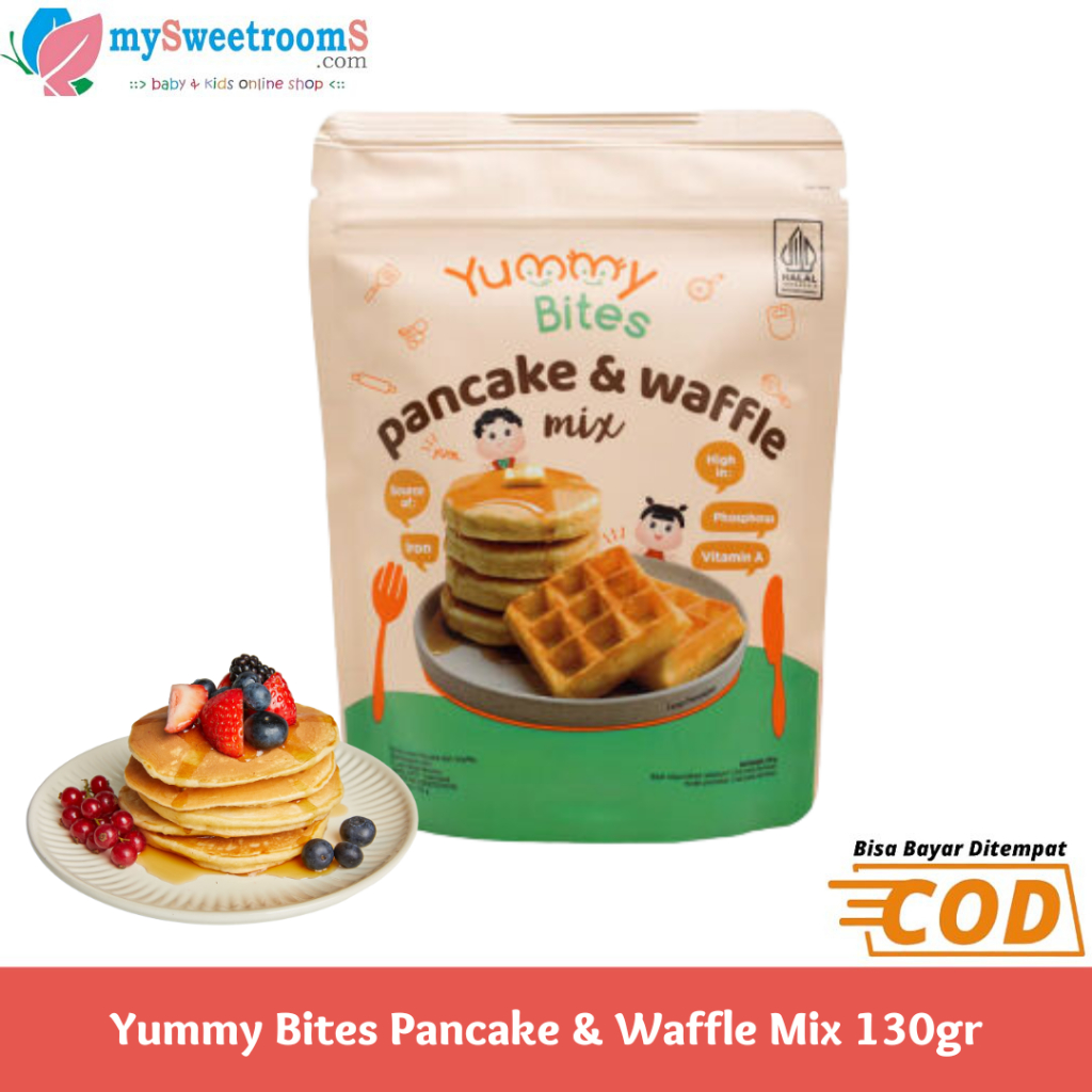 

Yummy Bites Pancake & Waffle Mix 130gr Tepung Premix Instan Pancake