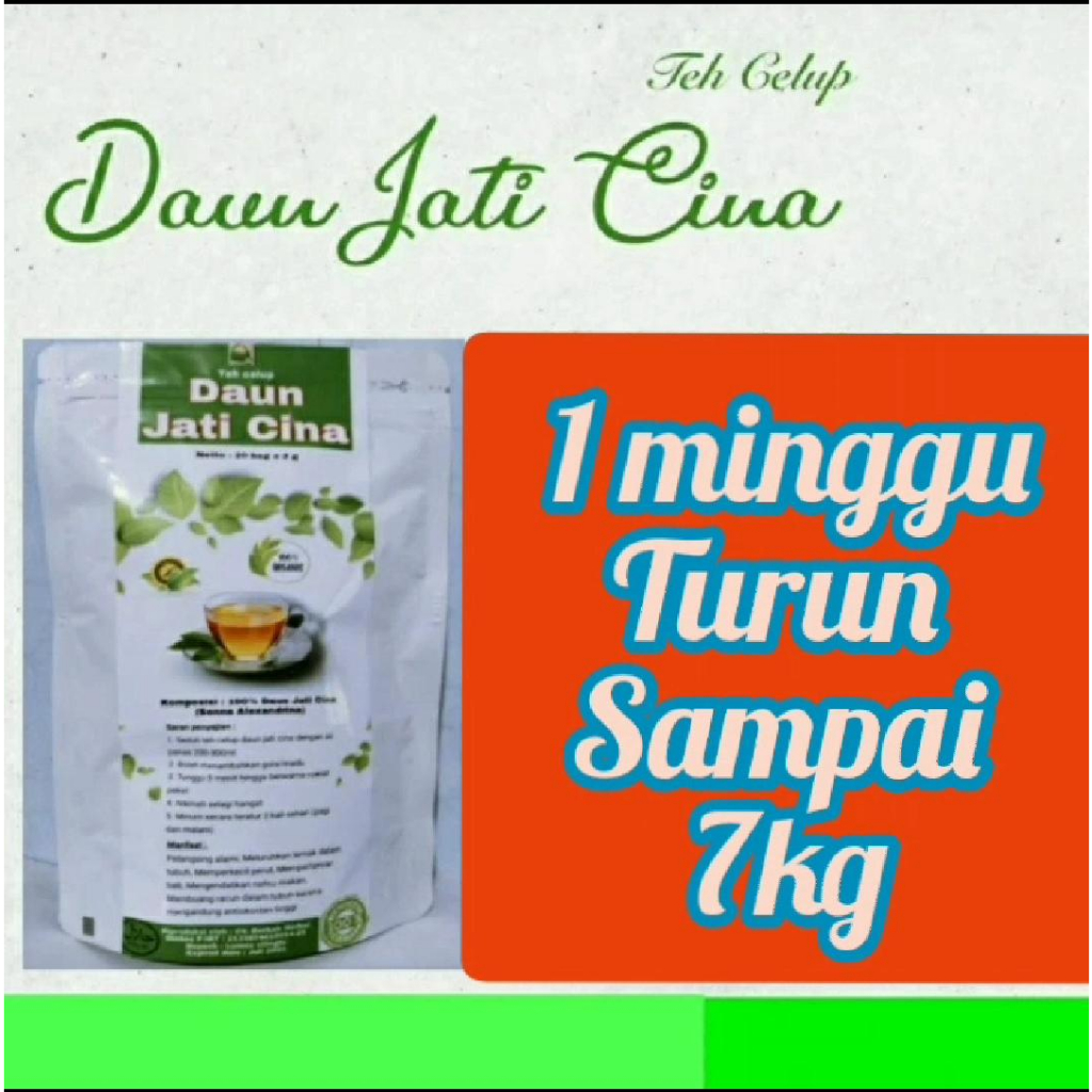 

TEH CELUP DAUN JATI CHINA ISI 20 PCK