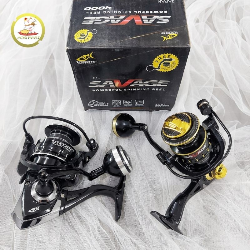 reel utecate savage 1000 2000 3000 4000 6000 POWER HANDLE FREE HANDLE